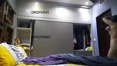 Chubby MILF after bath dress wear caught by stepson