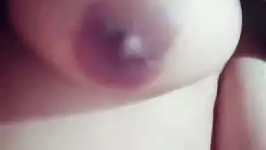 Desi Muslim unsatisfied wife showing big and long boobs