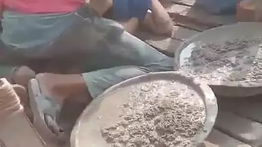 Labour fucking village girl during house construction